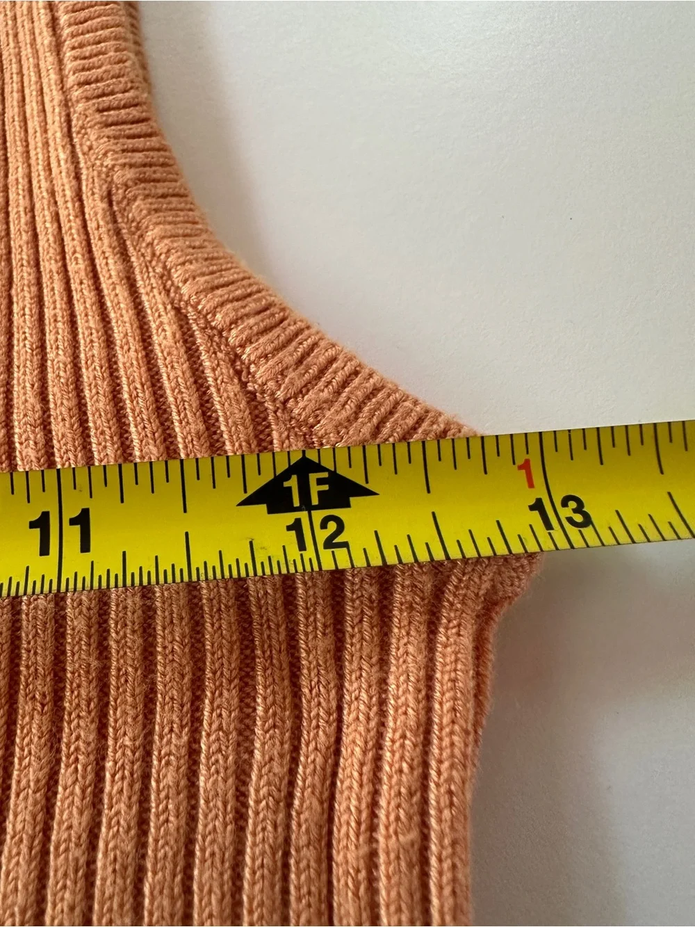 Free People Ribbed Knit Tank Top Peach Coral
